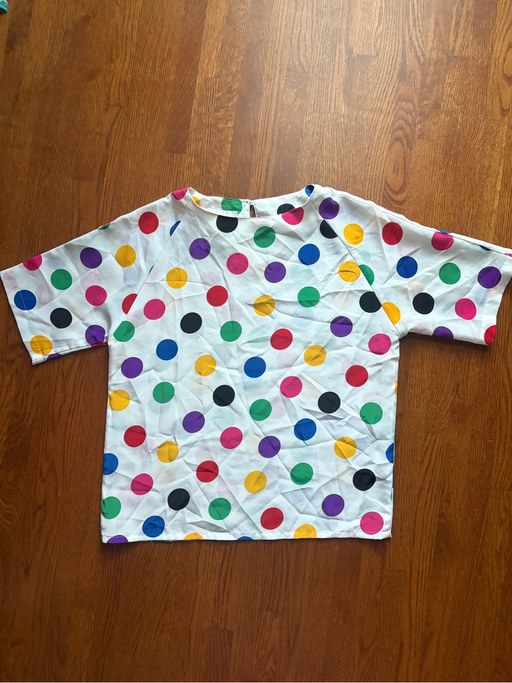 Vintage Polka Dot Clowncore Blouse